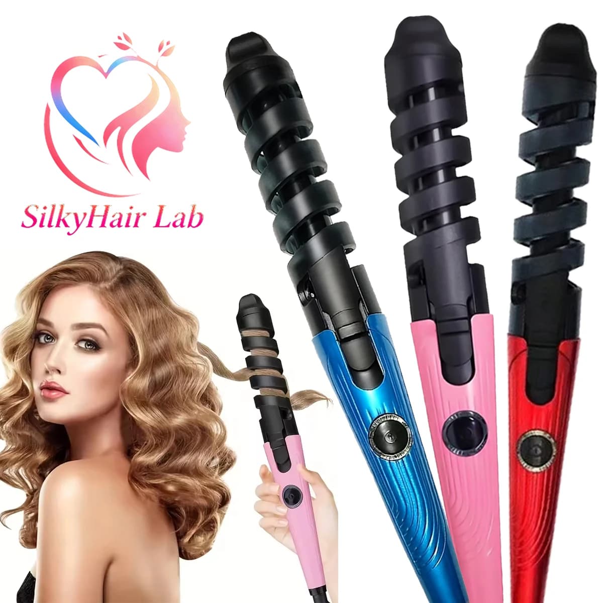 2-in-1 Curling Iron Set, Instant Heat Up for Short, Medium, and Long Hair, Women's Hair Tools Holiday Gifts
