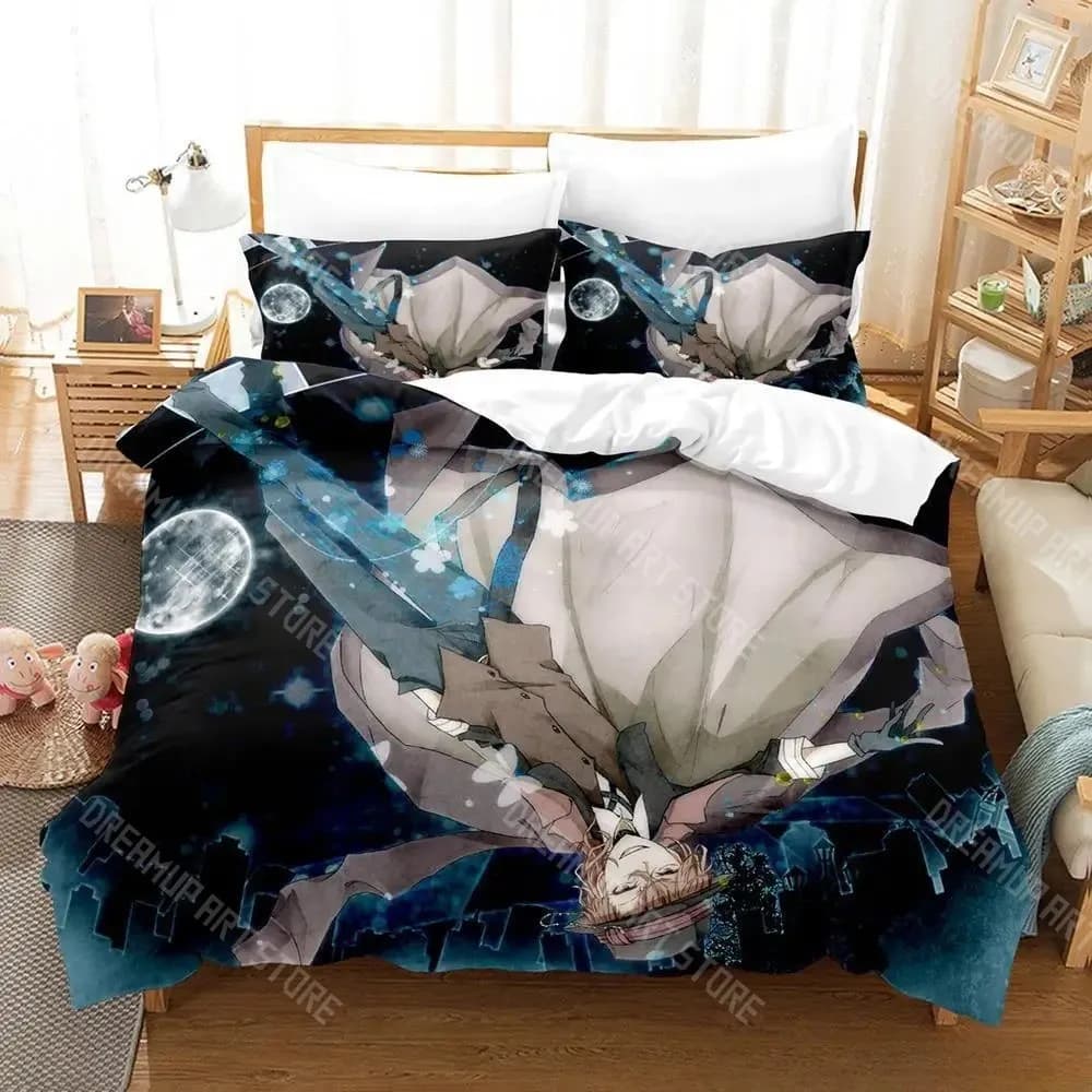 3D Printed Bungo Stray Dogs Anime Nakahara Bedding Set for Boys Girls Duvet Cover Twin Queen King Full Single Double Sizes