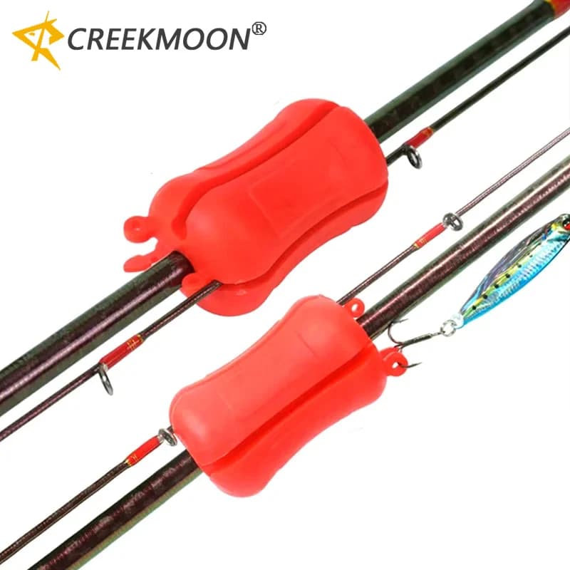 2PCS Reusable Rubber Fiss Belt Exterior Fixing Ball Fishing Rod Tie Fascio Asta Preventing Canes Collision Fishing Equipment Accessory
