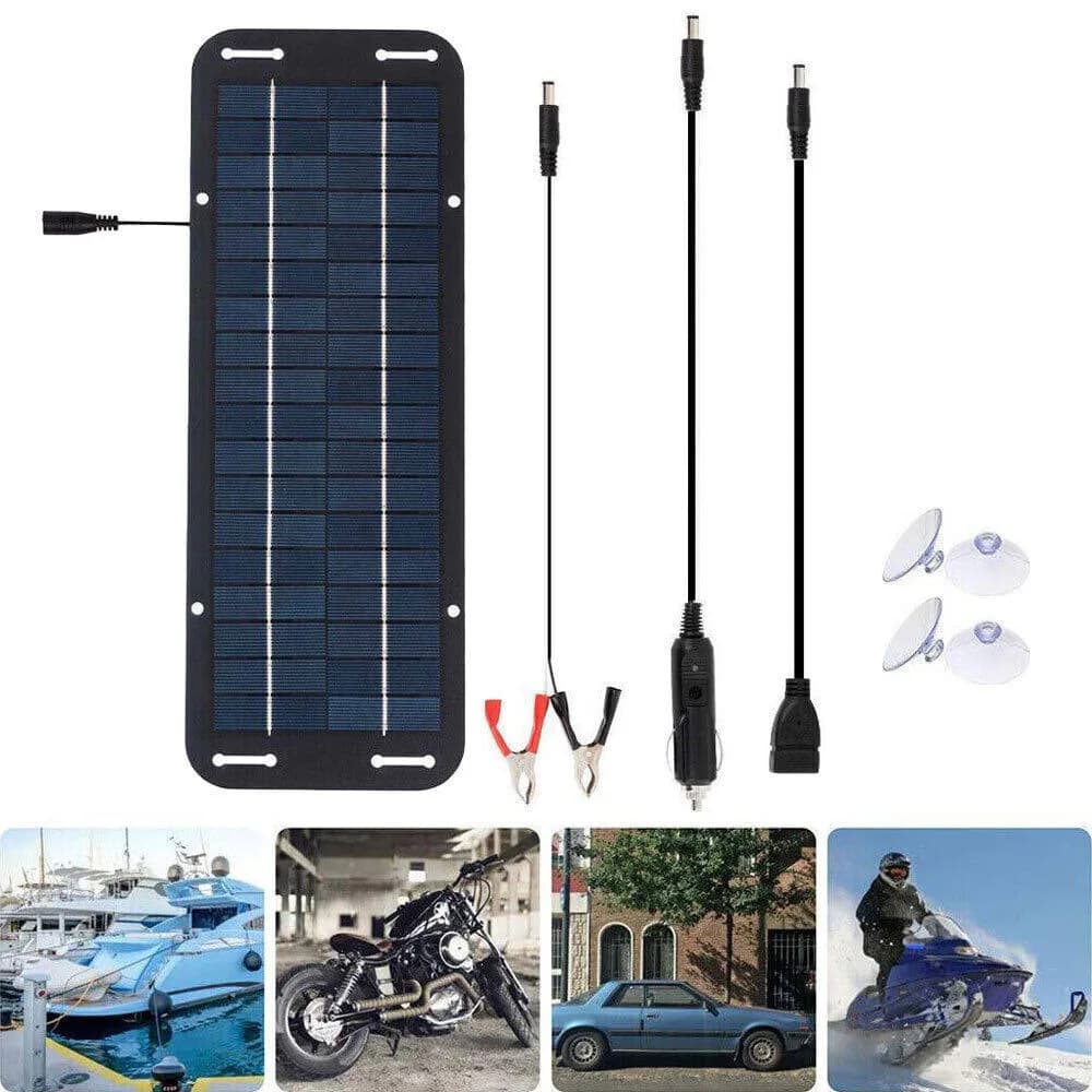 Sistema di ricarica solare da 30 W IP65 Kit di ricarica per pannello solare per batteria per auto 18 V Scheda caricabatteria solare per auto RV Barca Moto