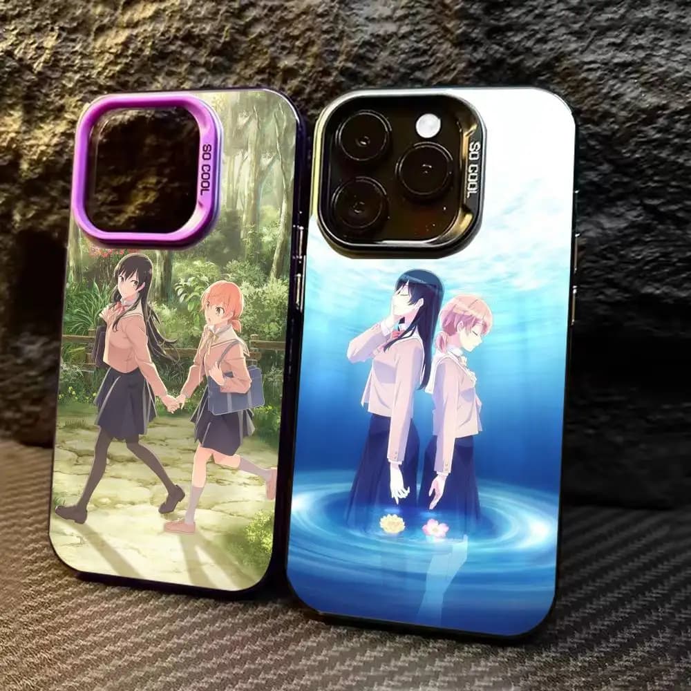 Cover per iPhone Bloom Into You per modelli 17, 16, 15, 14, 13, 12, 11, Pro Max, Plus, colore argento caramella