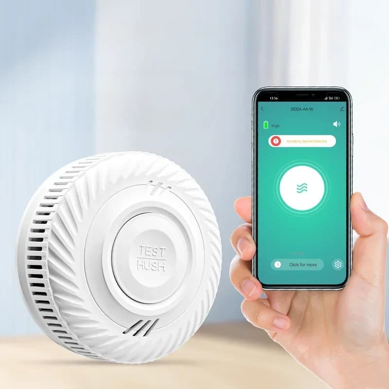 2023 NUOVO 10 anni Batteria Rilevatore di fumo antincendio Allarme di fumo induttivo indipendente per la casa commerciale Allarme Didi
