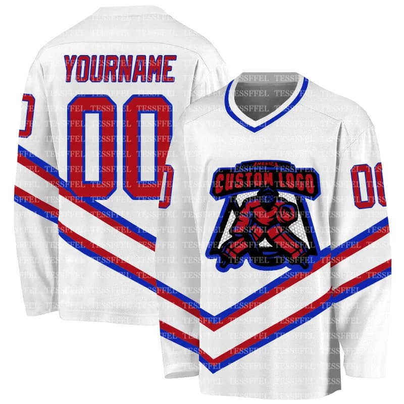 Custom Hockey Knit with Team Name and Logo, Vintage Style with Flamed Flames, Colored Graffites, Unisex Casual Harajuku AX12 3D Print