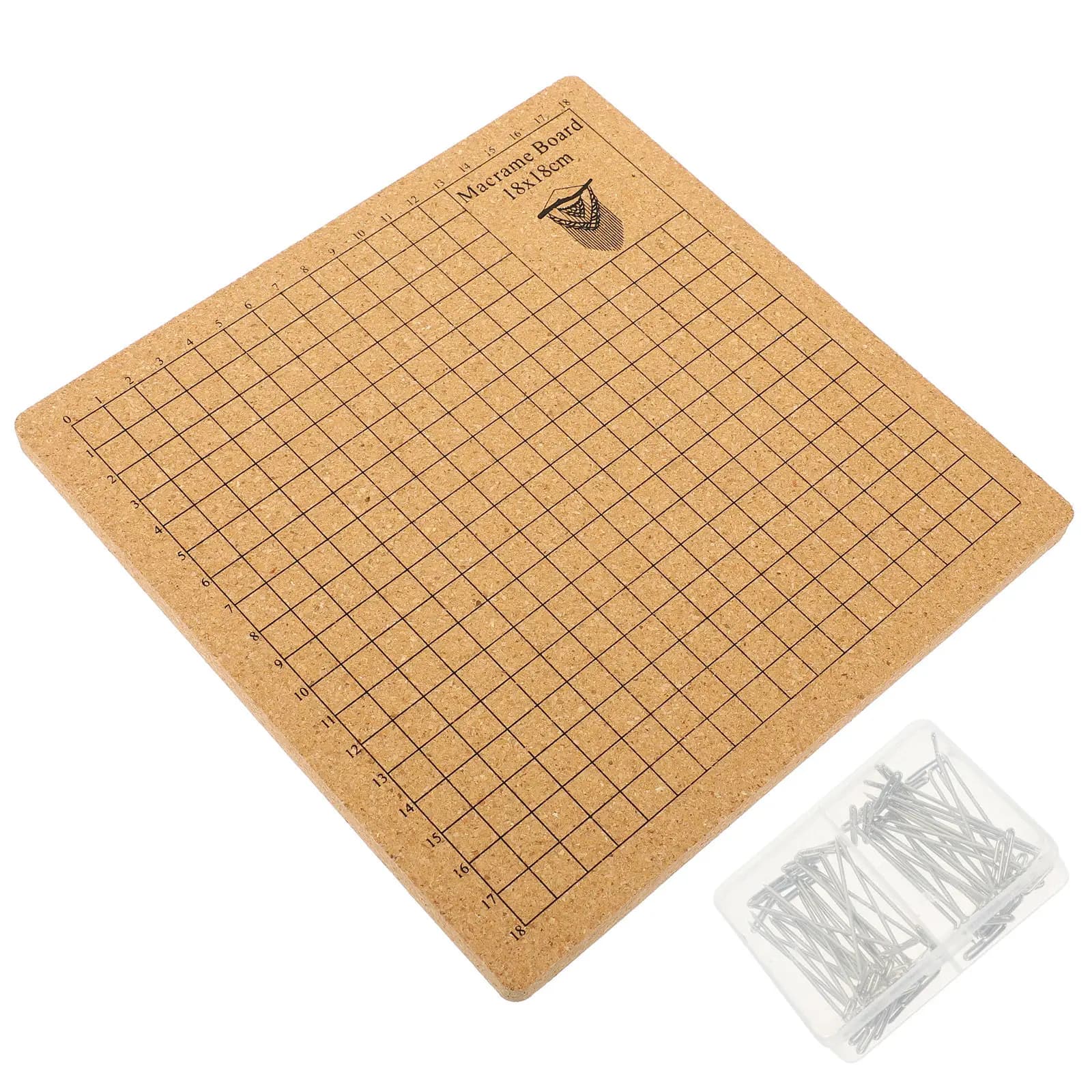1Set Cork Board Macrame Board Knotting Craft Measuring Bracelet Pins Macrame Supplies Knotting Projects