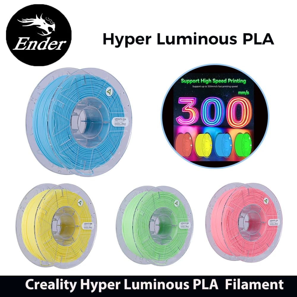 Filament PLA Creality Hyper Luminoso that lights up in the dark Pla from 1,75 mm that lights up in the dark 3D printer Filament