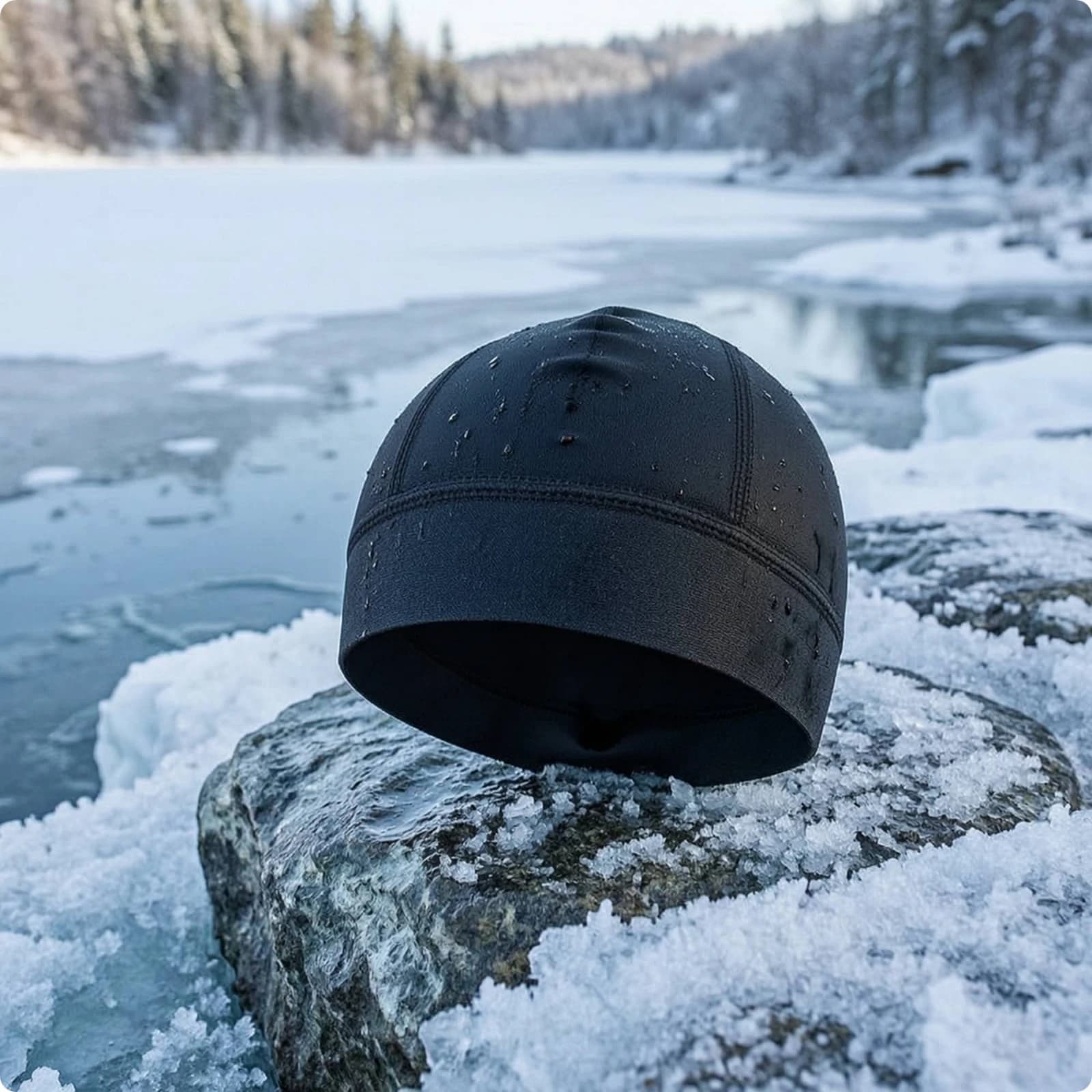 Diving Hood with Chin Strap Thermal Dive Hood with Chin Strap Neoprene Swim Cap Warm Headwear Snug-Fit for Divers, Snorkeling