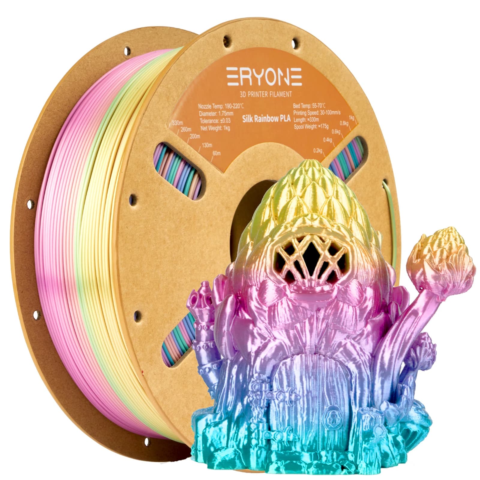 ERYONE 1.75mm 1KG Mini PLA Eryon Filament 3D Printer Filament for 3D Printer Color Printing