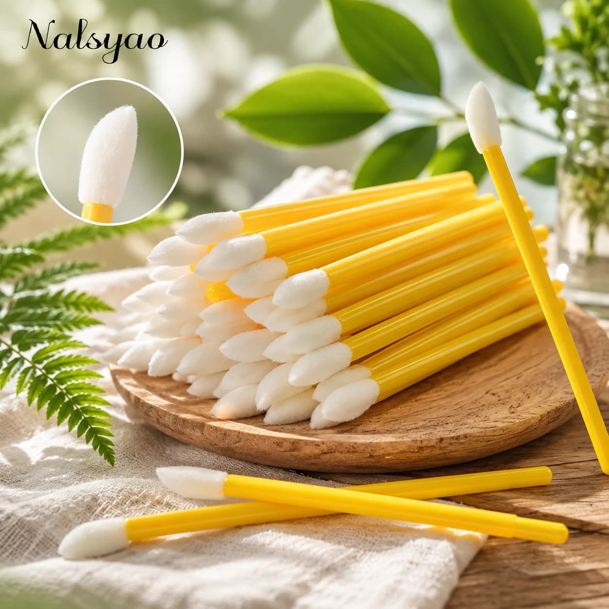 Cosmetic Makeup Brushes Heads Tool 50PCs Disposable Micro Lip Brush Eyelash Extension Mascara Applicator Lipstick Wands Set