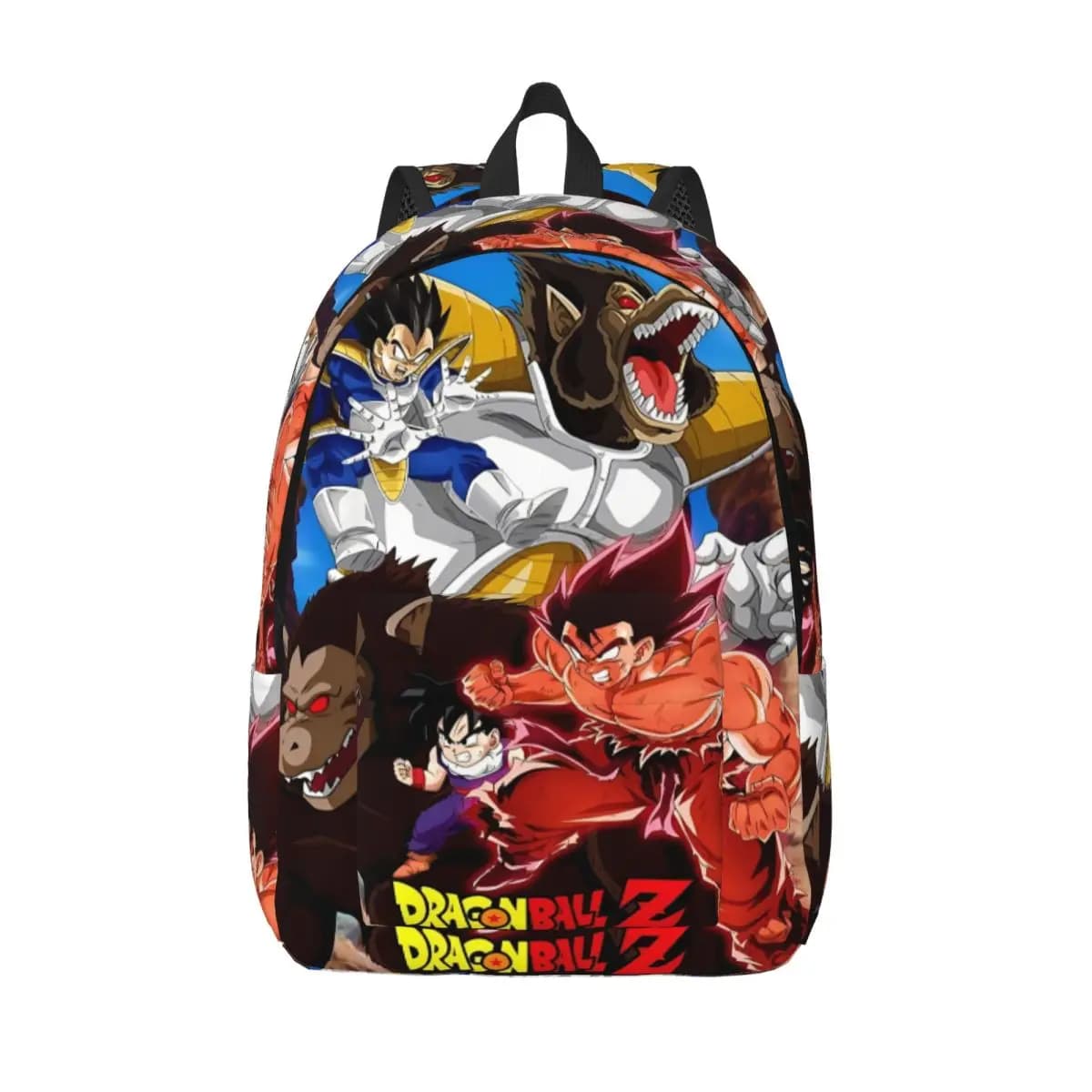 Zaino Dragon Ball Clash per uomo e donna, zaino da lavoro alla moda per la scuola superiore, borse in tela per laptop con cartoni animati e tasca