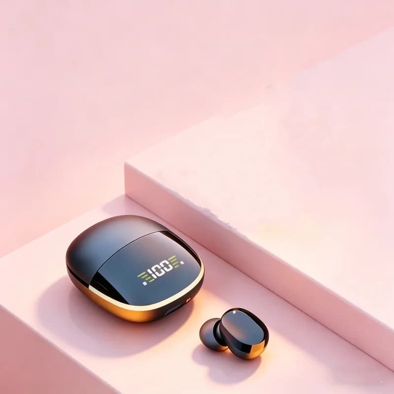 Nuove cuffie Bluetooth wireless TWS 5.3, auricolari sportivi Bluetooth con microfono, compatibili con smartphone