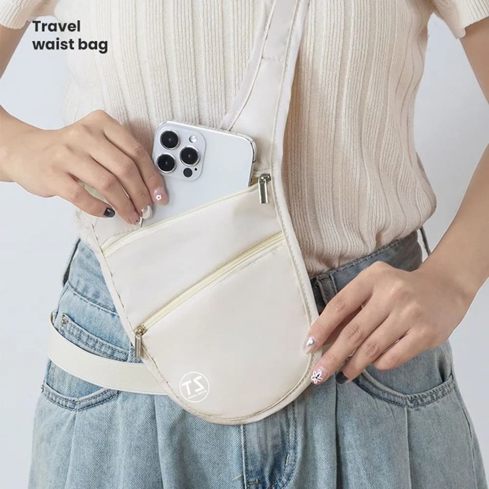 New Anti-theft Sports Waist Bag Breathable Multifunctional Invisible Belt Bag Big Capacity Gym Money Belt
