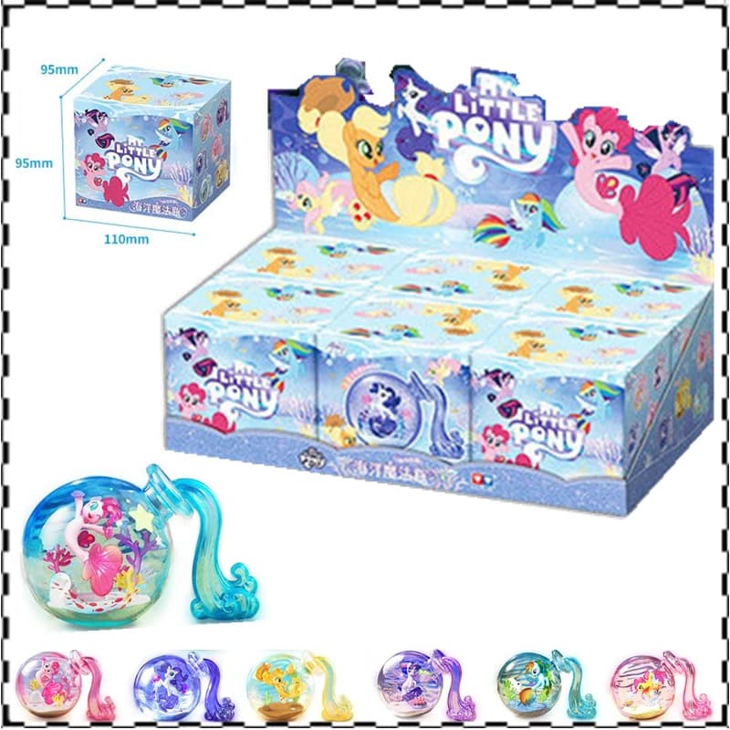 Genuino My Little Pony Ocean Bottiglia magica Bottiglia alla deriva Scatola cieca Ornamento squisito Regalo Un regalo di compleanno