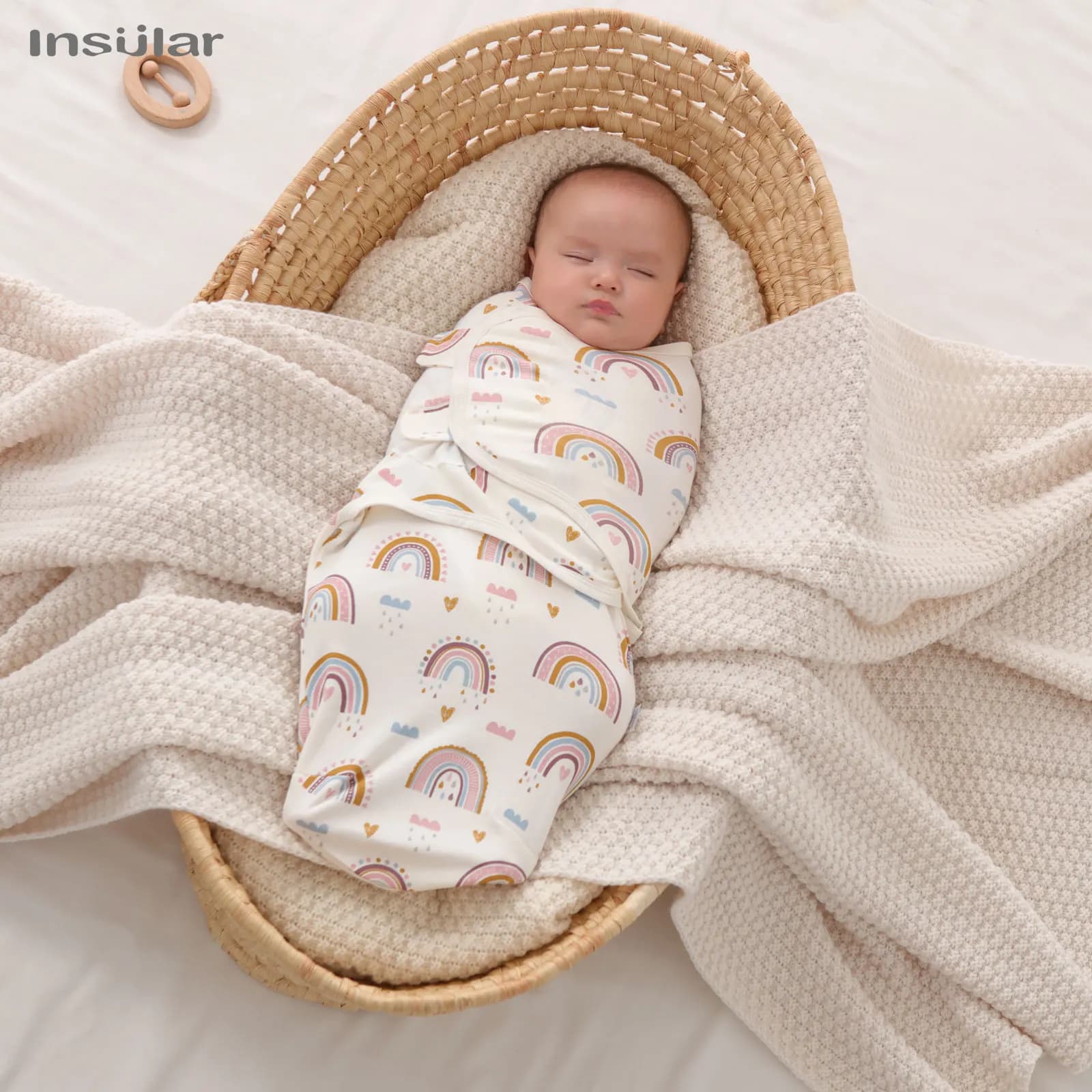 Insular 1pc Baby Swaddle Wrap Morbido Bozzolo Coperte per bambini Neonato Swaddle Wrap Infant Wrap Coperta Calda Biancheria da letto per bambini Coperta