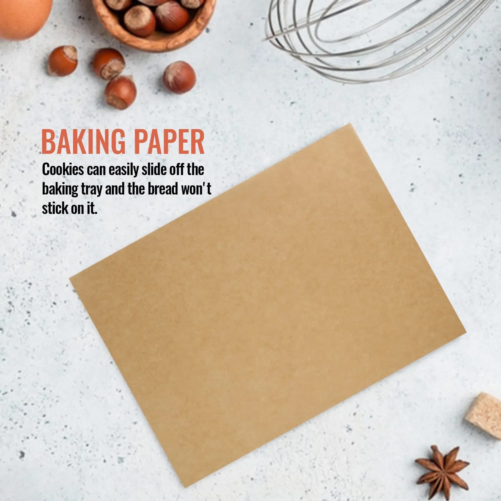 Hot Selling-200 Pcs Silicone Oil Paper Baking Sheet, Non-Stick Baking Paper, Suitable For Baking,Air Fryer, Cakes, Biscuits, Etc
