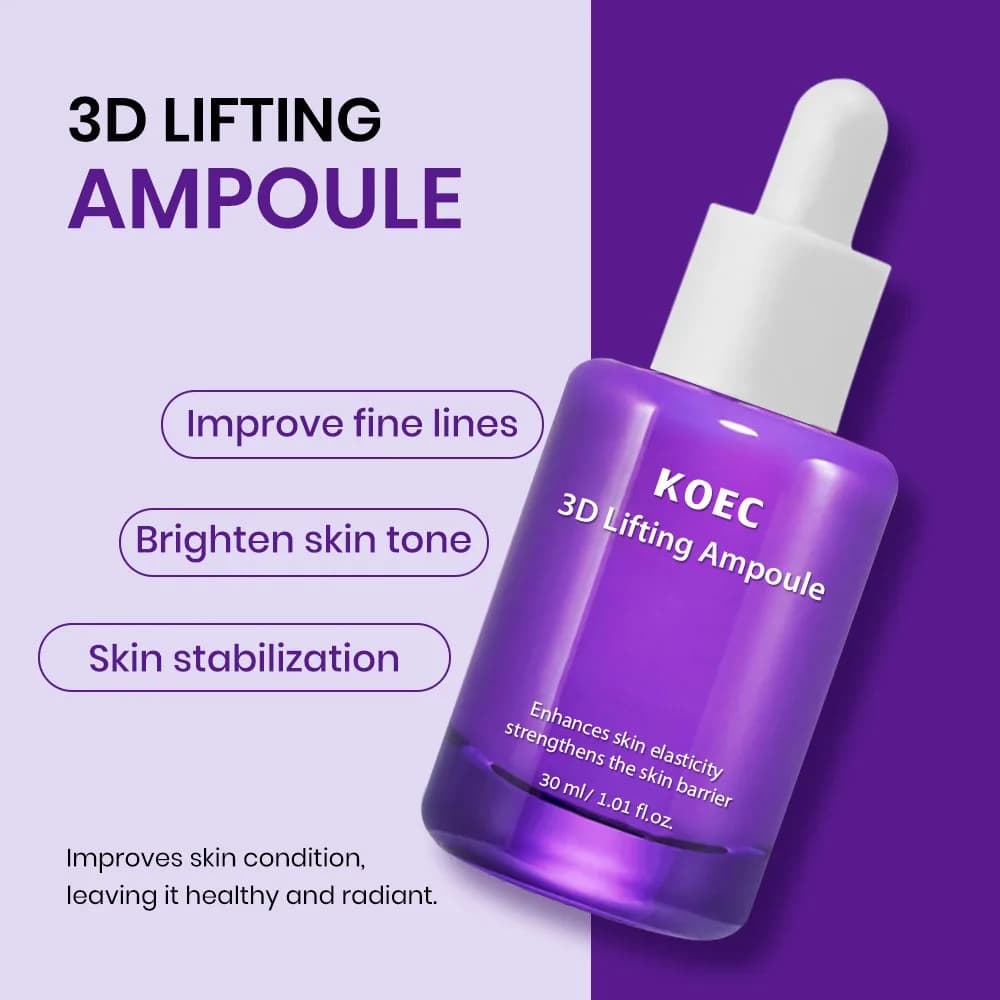 Trio Skincare 3D Lifting and Satin: Spray/Crema/Serum, Hydrating Deep Anti-Age, Improves Skin Elasticity, Reduces Pores, Levigate Skin