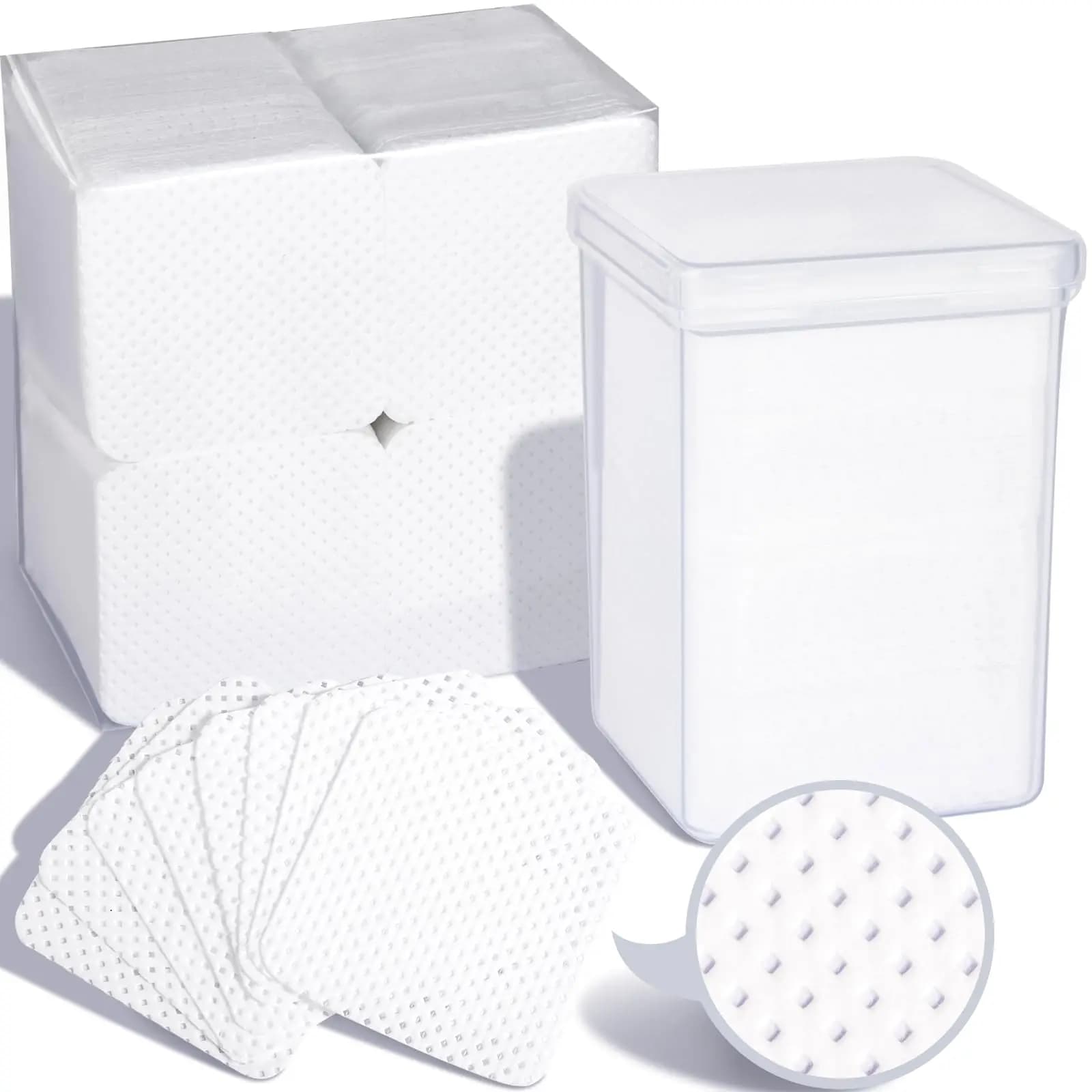 200 Pezzi Salviette Senza Pelucchi per la Pulizia delle Unghie, Tamponi per la Pulizia delle Unghie, Salviette per la Pulizia delle Unghie in Gel, Adatte per Uso Domestico o in Salone di Bellezza