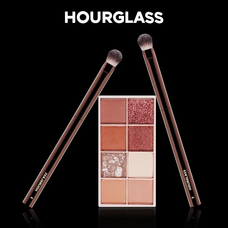 Hourglass Makeup Brush Set, Multifunctional Brushes for Cypriot/Fondotinta/Corrector/Blush/Bronzer/Ombretto for Modeling Face