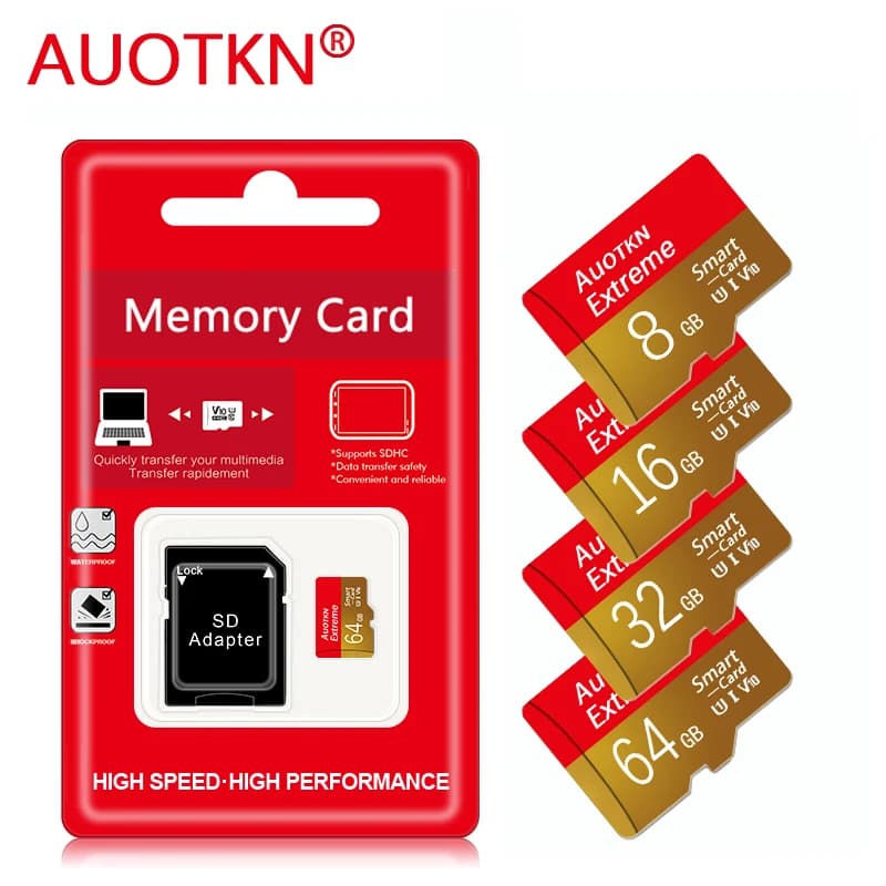 Scheda SD Micro Drive 64GB 32GB 16GB 8GB scheda di memoria ad alta velocità classe 10 8 16 32 64gb scheda Flash C10 Mini SD TF Card per cellulare