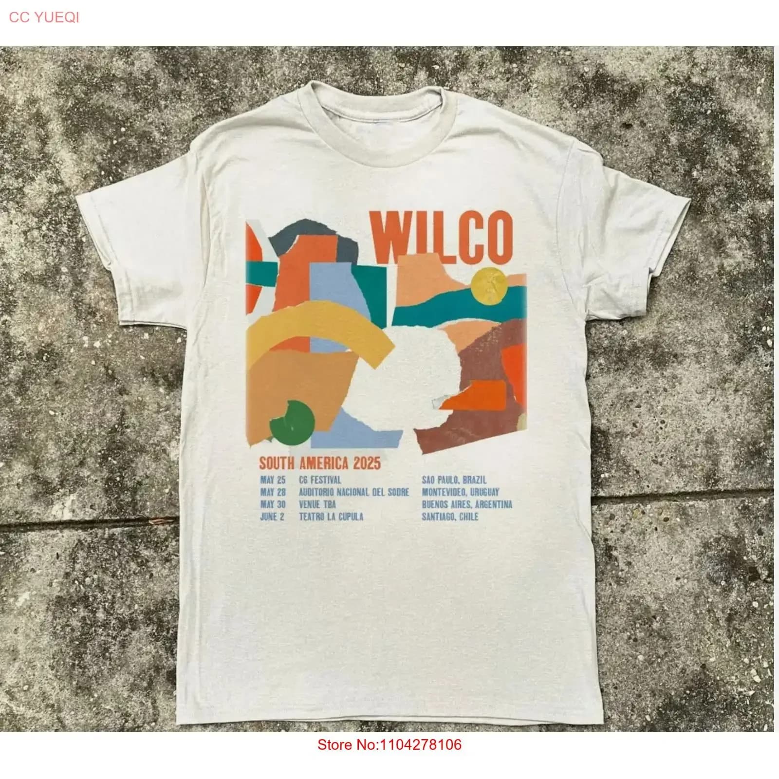 WILCO ANNUNZIA IL TOUR 2025: T-shirt vintage lavata con grafica versatile, taglie dalla S alla 5XL, per i fan – Abbigliamento comodo e di design