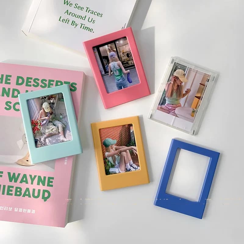 Set di foto di assemblaggio gratuito fai-da-te adesivi per frigorifero per Polaroid Mini3 pollici pezzo magnetico blocchi di costruzione combinazione cornice per foto