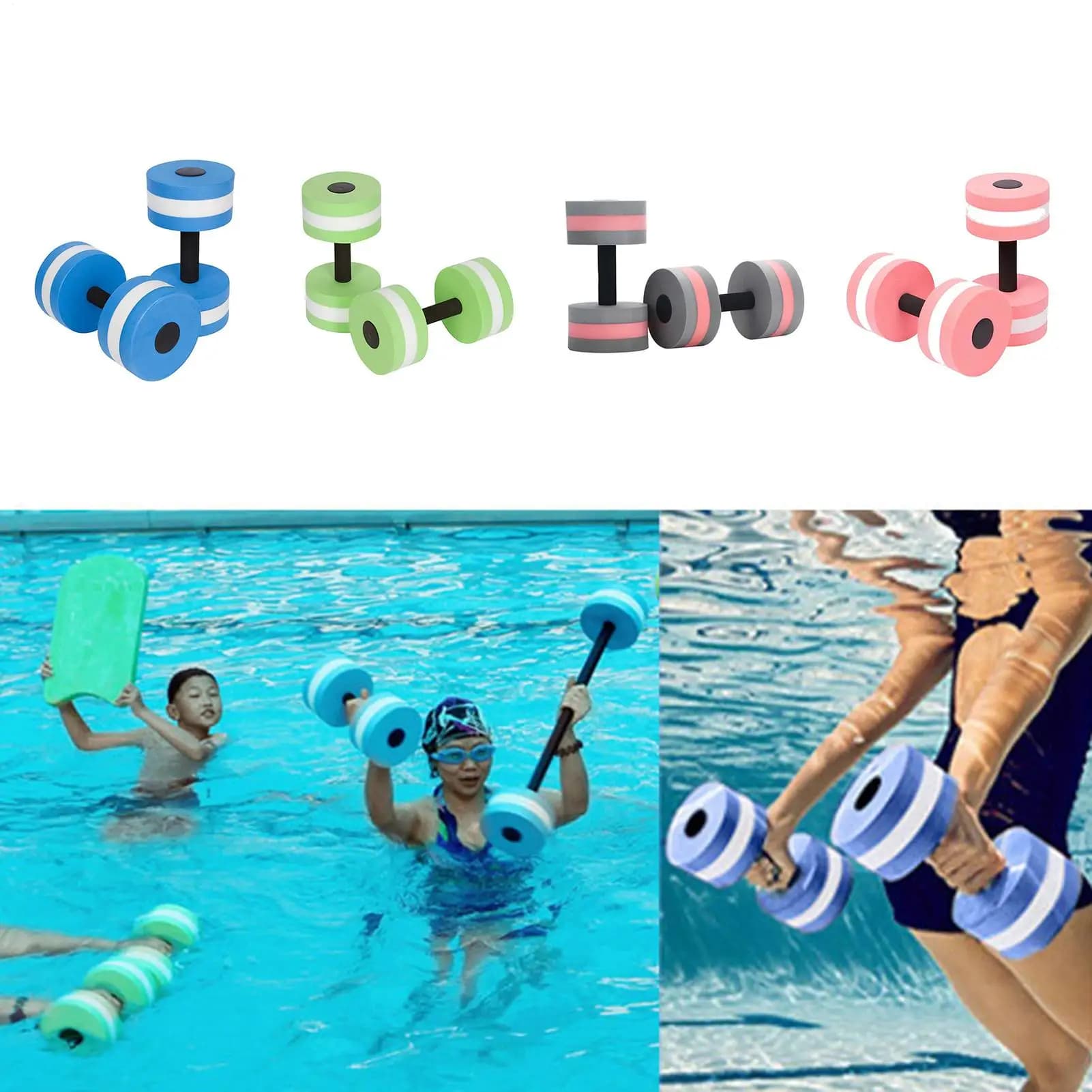 EVA Manubri Acqua Manubri Acqua Fitness Peso EVA Acqua Aerobica Manubri Acquatico Bilanciere Aqua Fitness Piscina Esercizio