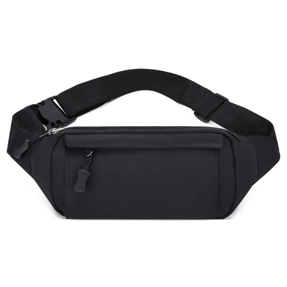 Men Waterproof Waist Pouch Oxford Cloth Layered Storage Waist Bags Wear Resistant Large Capacity Shoulder Belt Bags Hiking