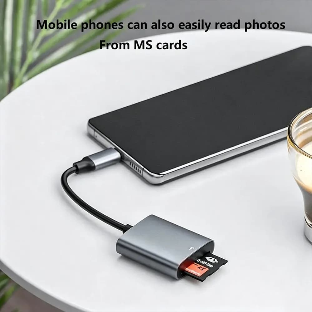 Lightting & USB C Memory Stick Card Reader MS Card Adapter Support MS PRO MS DUO Plug For iPhone MacBook Camera File Transfer