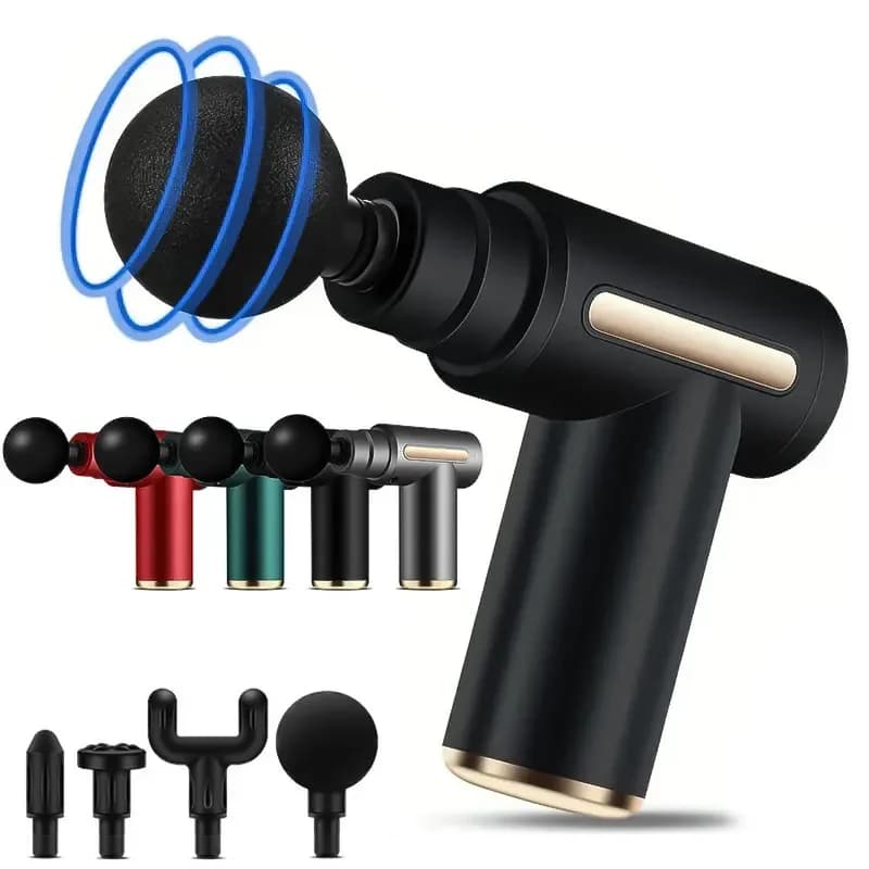2024 portatile fascia pistola corpo schiena collo gamba frequenza elettrica massaggiatore ad impatto ricarica USB massaggiatore ad impatto portatile