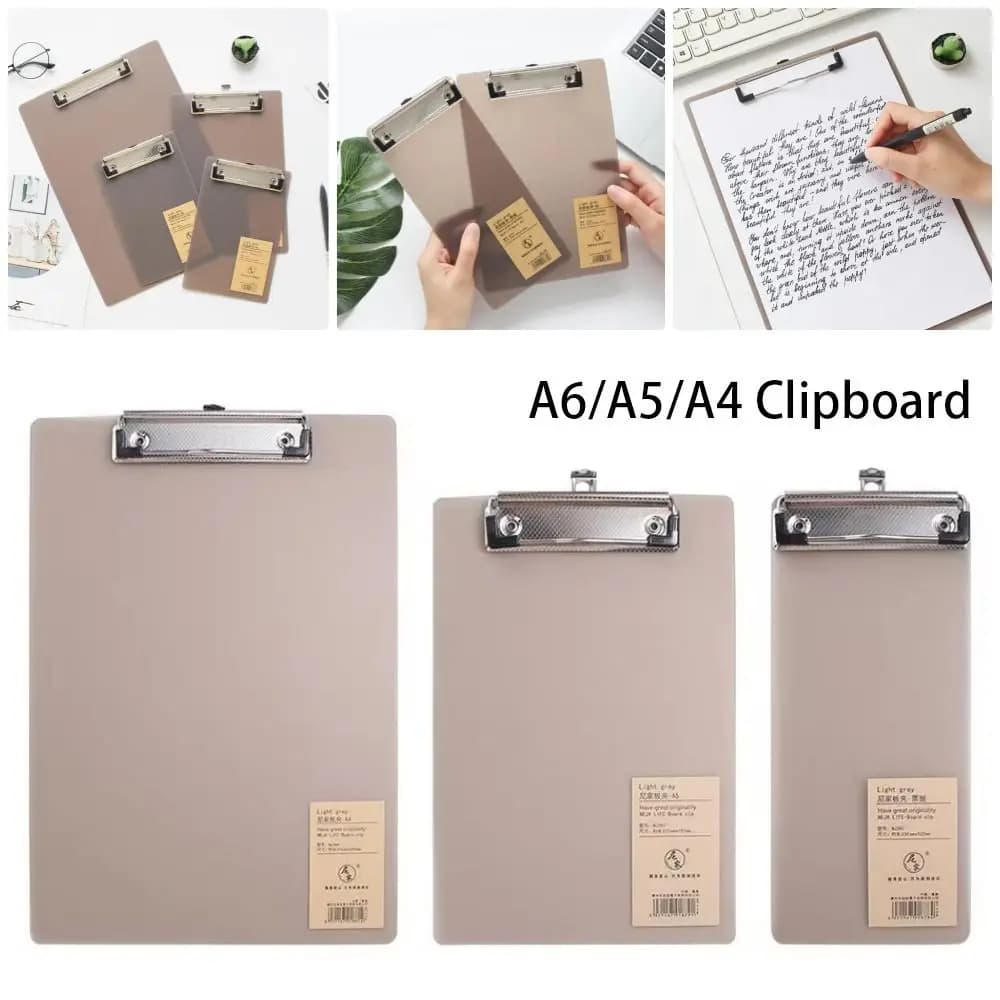 2Pcs Document Folder A6/A5/A4 Clipboard Writing Pad Ticket Bill Holder File Folder Board Hanging Cardboard Notepad Board