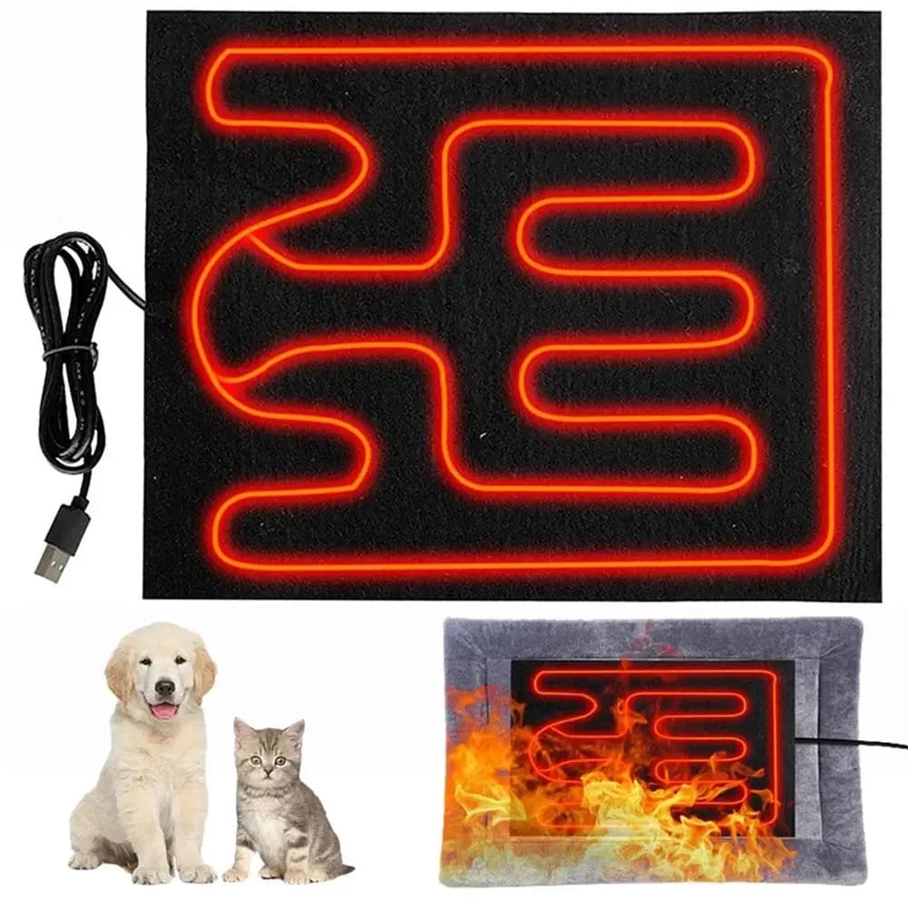 Cushion for pets Heating cushion for temperature control USB foldable heated bedspread Heating Winter hot cushion Heating for car seat waterproof