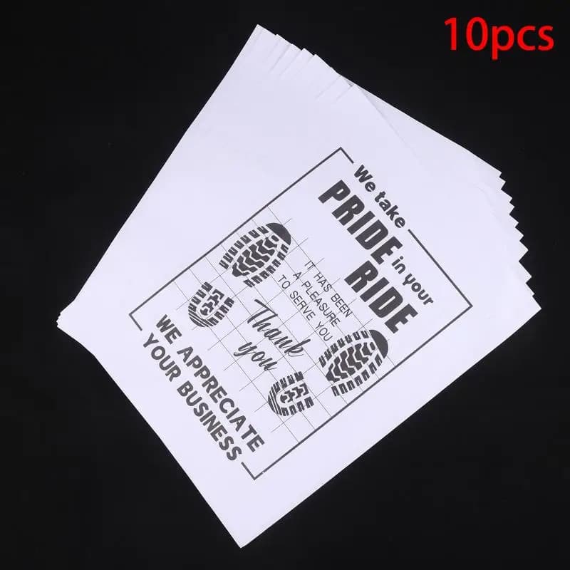 Car Disposable Floor Mats Waterproof Anti Slip Paper Pad Great for Vehicle Interior Cleaning and Detailing
