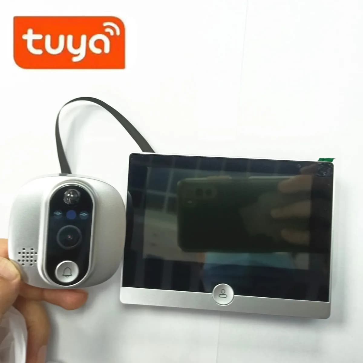 4.3 pollici Tuya APP WiFi campanello porta visiva spioncino videocitofono telecamera PIR citofono Wireless di sicurezza domestica per IOS Android