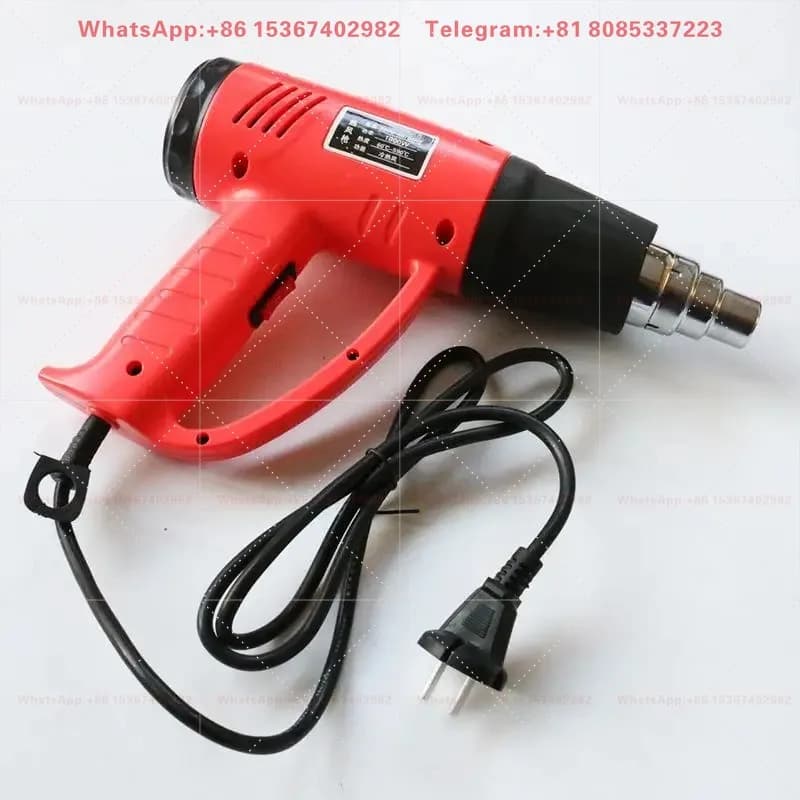 High Power Heat Gun Multi-style Adjustable Temperature Hot Air Gun Industrial Heating Shrinking Tool for DIY Crafts Repair