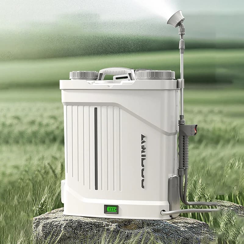 Spruzzatore Elettrico a Zaino Intelligente Ricaricabile per Pesticidi e Irrigazione Agricola con Batteria al Litio