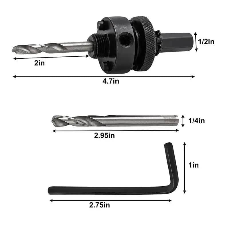 A23PBG Sega a tazza bimetallica HSS da 4,5 pollici / 114 mm per impieghi gravosi, per tavole da cornhole, compensato, ferro e acrilico