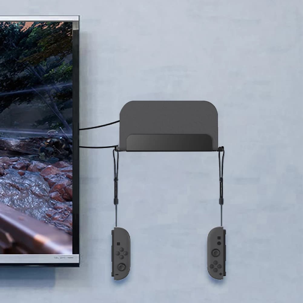 Metal Wall Mount Holder for Switch 2 with Hook, Organizing Board, Base Kit, Drilling Support for Console Switch 2