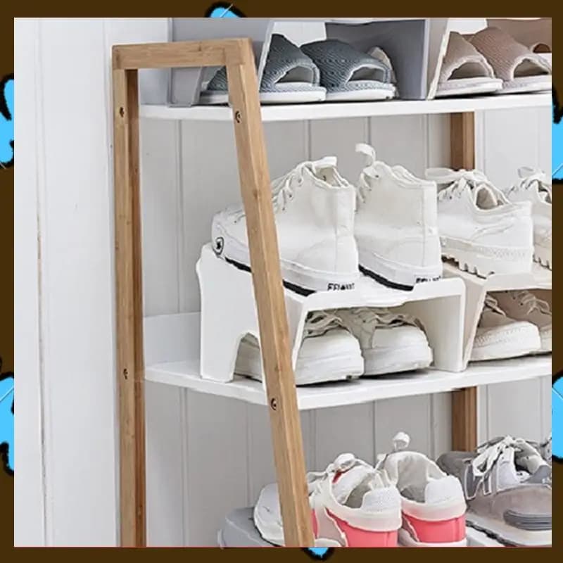 Promozione! Scarpiera piccola Organizzatore di scarpe in plastica Pantofole da bagno e scarpe Scarpe in plastica per riporre e riporre Scarpiera piccola