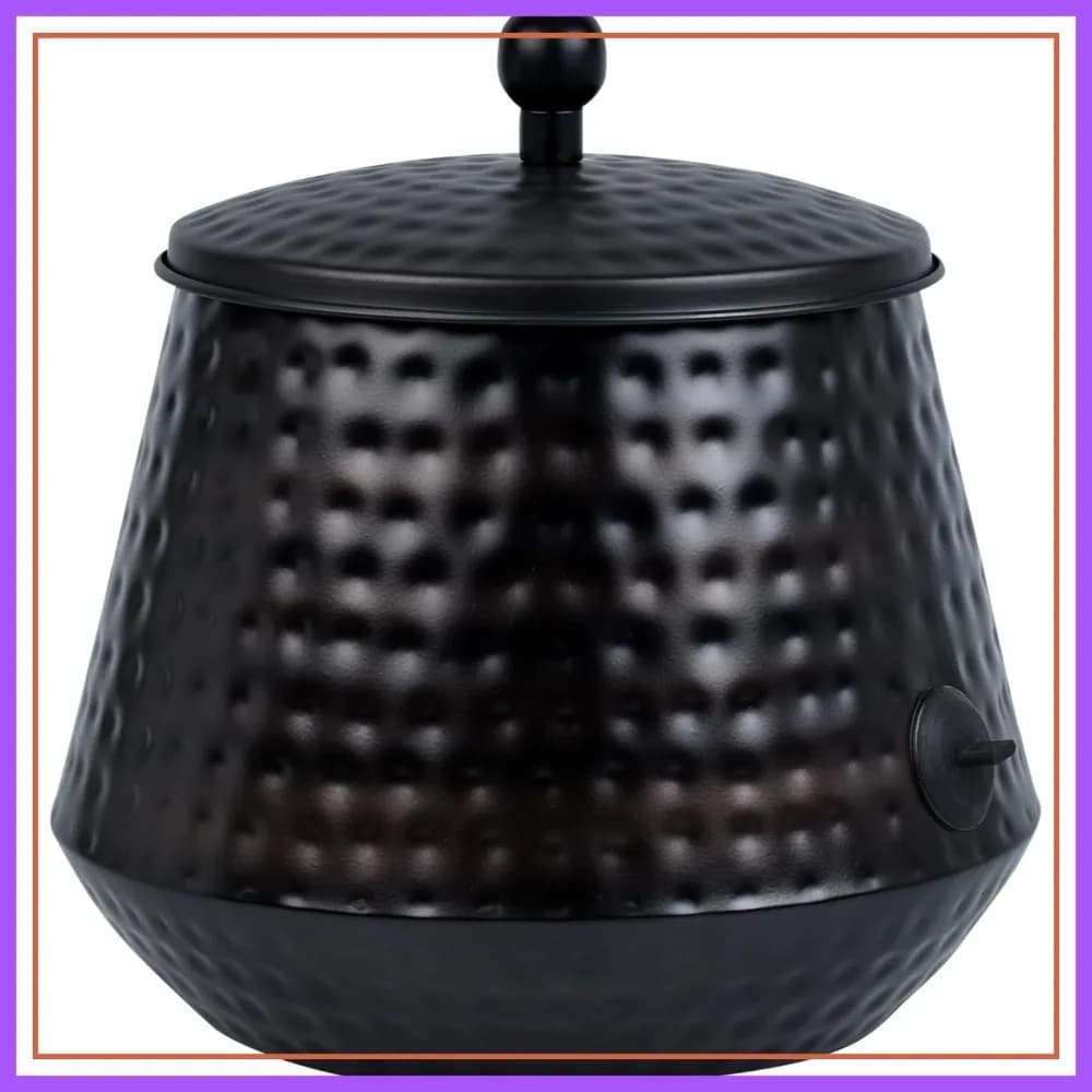 Supporto Decorativo per Tubo da Giardino, Finitura Rame, 12x16 Pollici, Contiene Tubi da 125 Piedi, Uso Interno/Esterno, Acciaio Magnetico