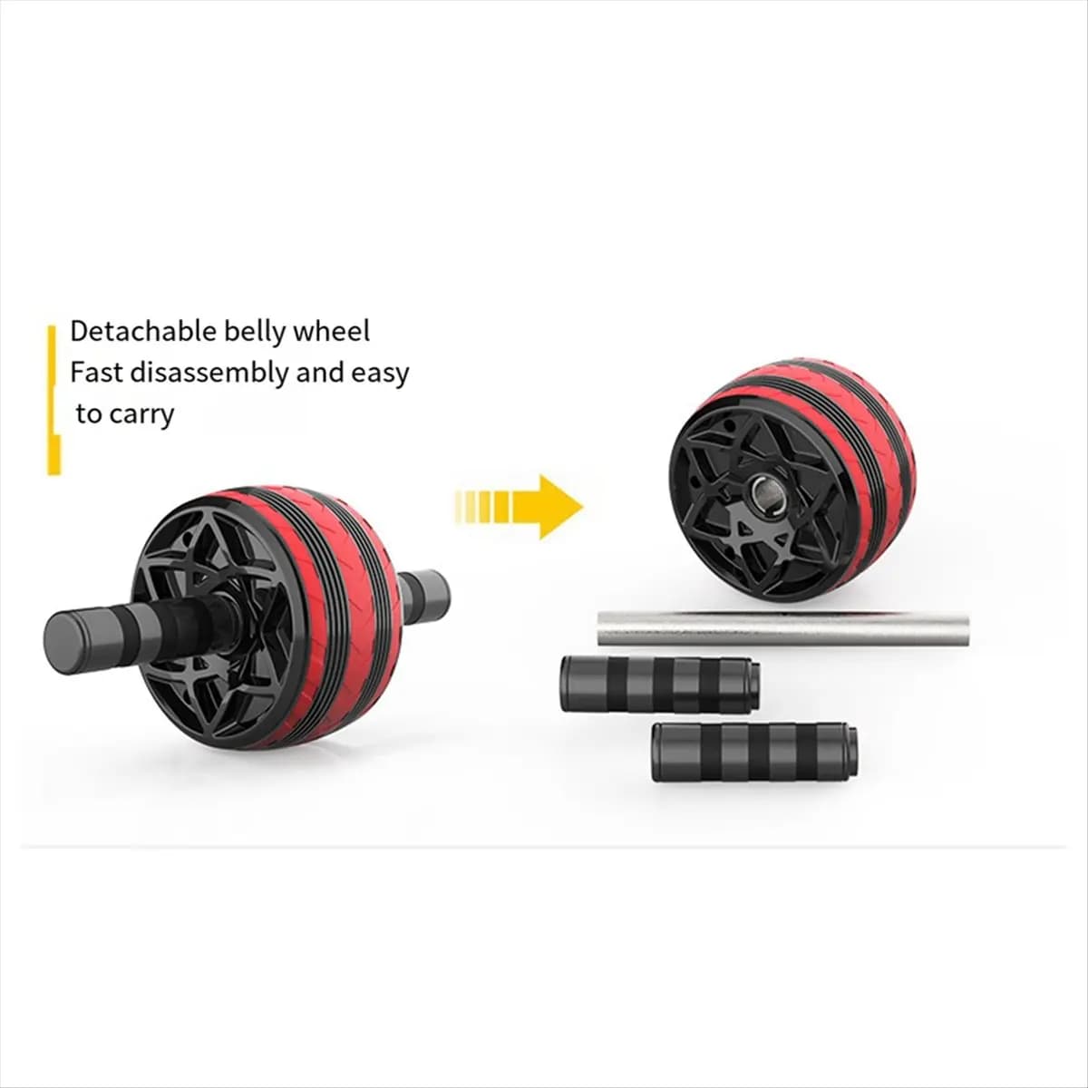 Sports abdominal wheel with abdominal exercise equipment and core muscles, for home and gym workout, B
