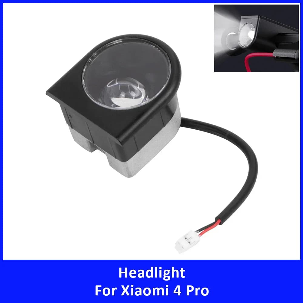 Faro LED per KickScooter Xiaomi 4 Pro, Luce Anteriore, Lampada Frontale, Luce per Ciclismo, Ricambio Accessori per Monopattino Elettrico