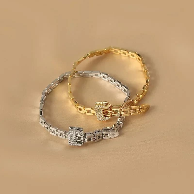 Braccialetti con cinturino in cristallo delicato di nuovo arrivo per gioielli di marca di moda da donna eleganti bracciali a catena con zirconi