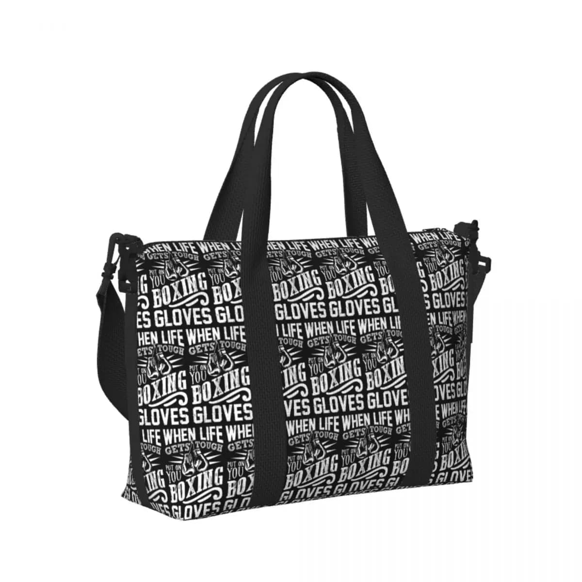 Custom Boxing Gloves Beach Travel Bag Large Capacity Tote Bags for Gym Yoga Shoulder Bag for Women's Shopping