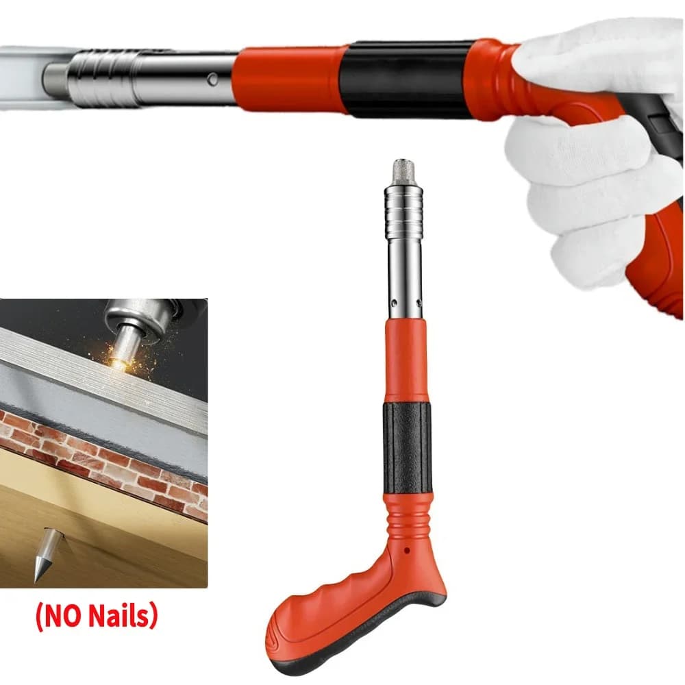 Mini palmare potente lavorazione dei metalli tirando pistola per chiodi in calcestruzzo strumento per rivetti in acciaio dispositivo di scanalatura della linea di ancoraggio per pareti in calcestruzzo