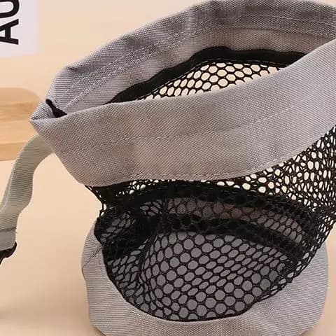 Borsa per palline da golf da 1 pezzo: chiusura con coulisse in nylon a rete di alta qualità con comoda clip in plastica da appendere per un facile spazio di archiviazione
