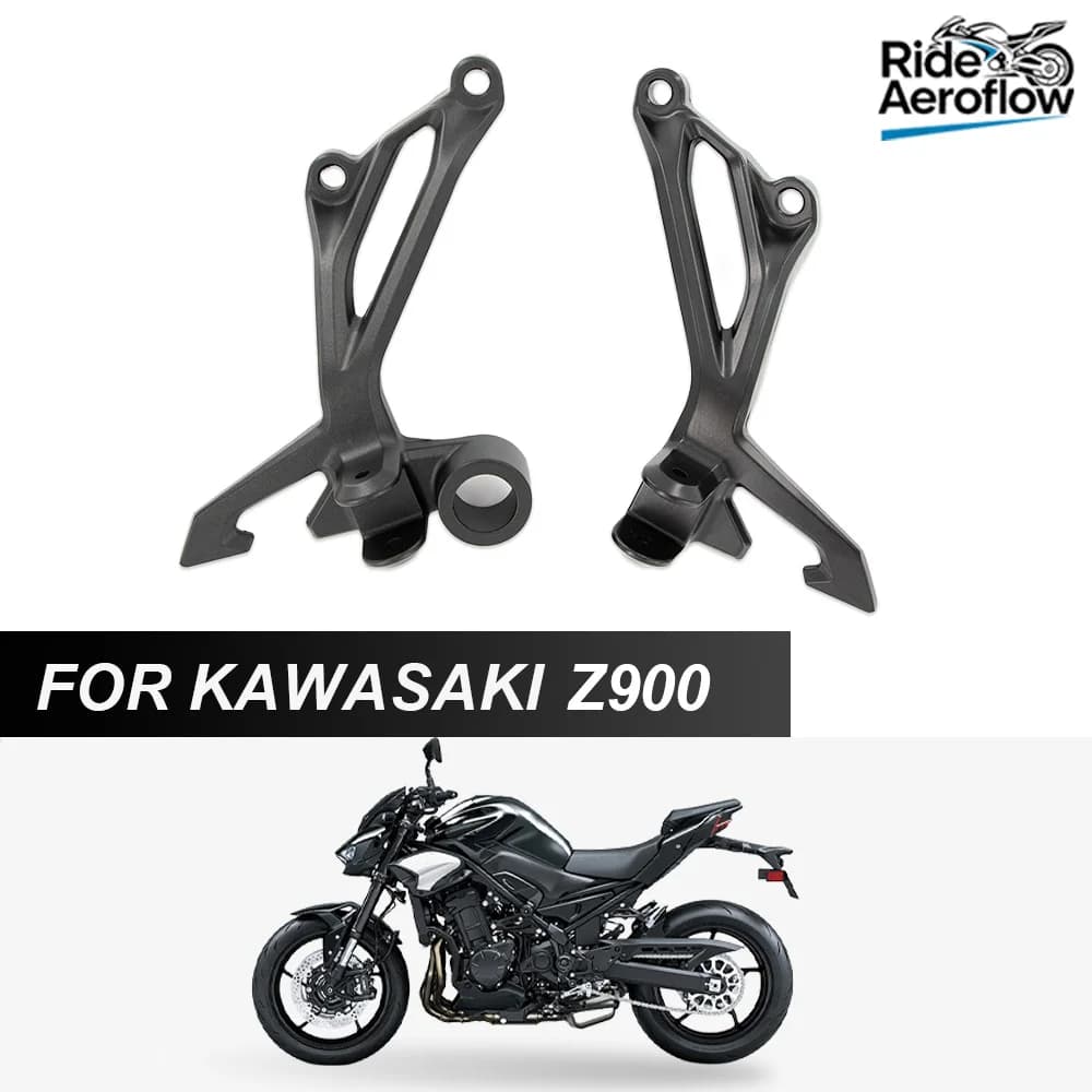 Set di Pedane Posteriori per Passeggero Moto, Compatibili con Kawasaki Z900 2017-2023 e Z900 SE 2022-2023