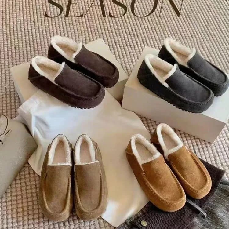 Fashion autumn/winter Keep warm All-match sneakers Running shoes 2025 Comfortable women's shoes in plush Zapatos De Mujer 3021