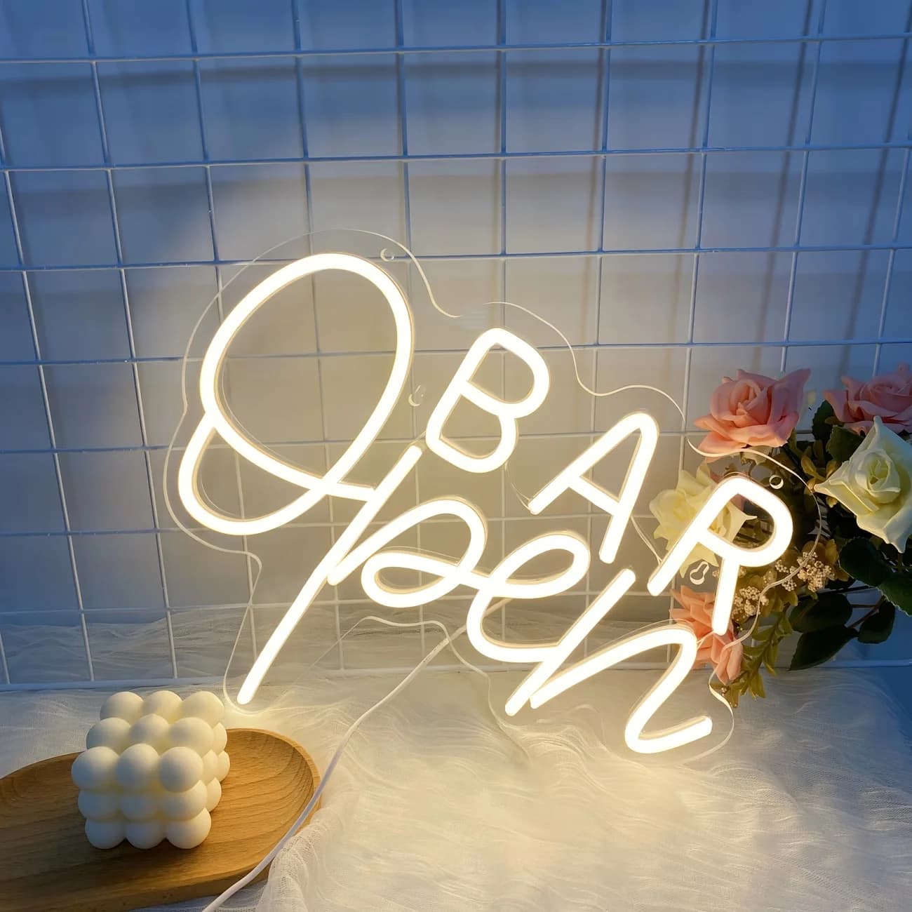 Insegna Luminosa 'Aperto' per Bar, Insegne al Neon per Decorazione Murale, Luci al Neon che Indicano 'Aperto' per Attività Commerciali, Adatte per Pub