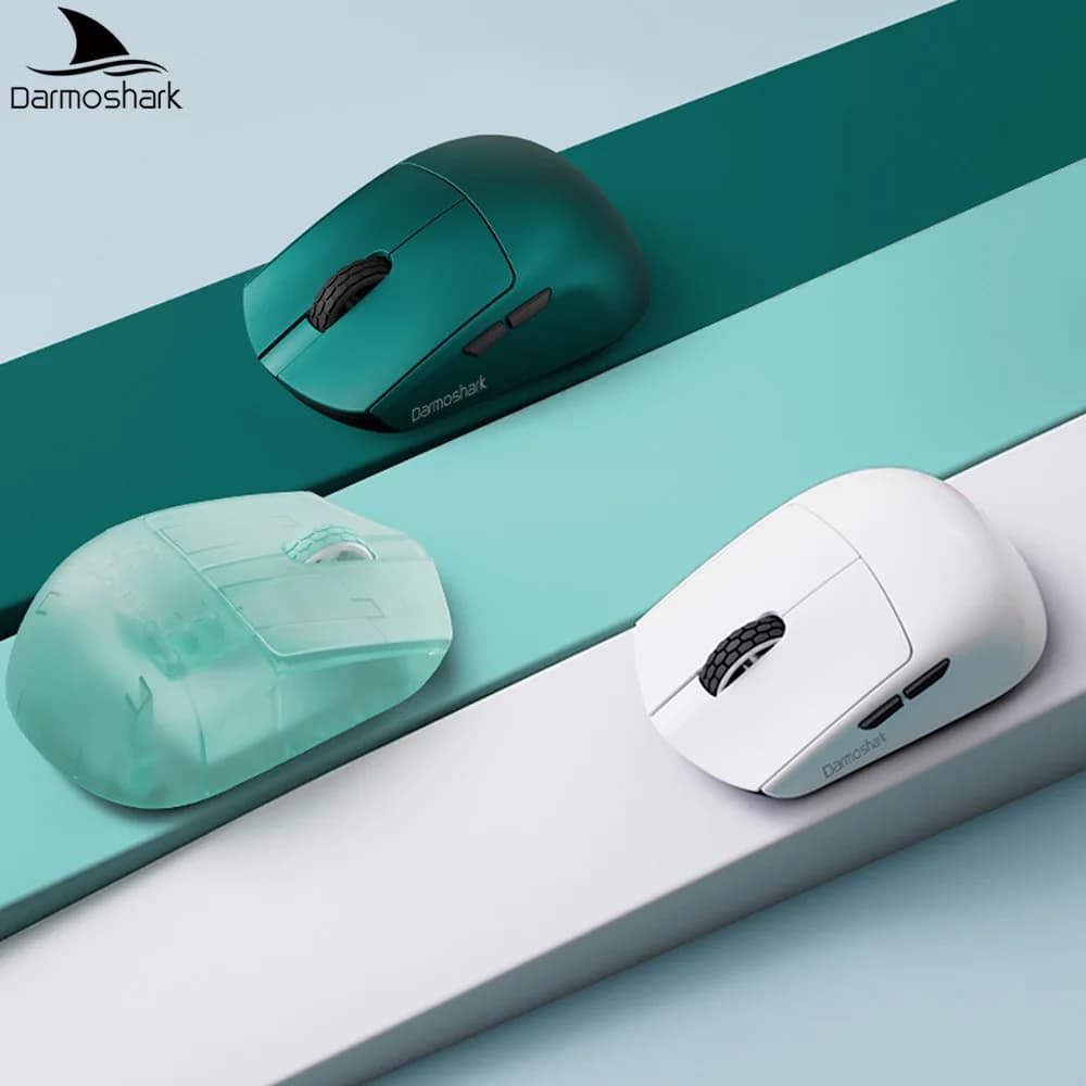 Darmoshark M5V2 Wireless Gaming Mouse PAW3950 Dual 8kHz Finger Grip Mouse 30000DPI Esports Game Mice 36g Lightweight Web Driver