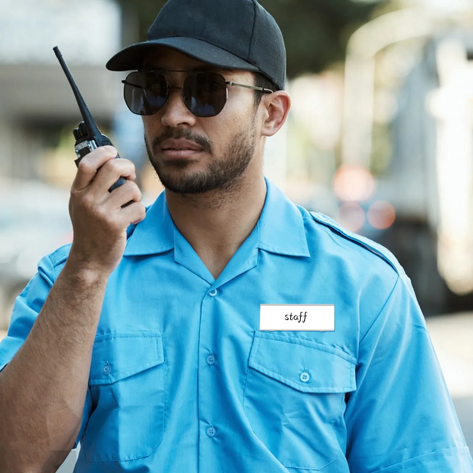 10 Pezzi Targhette Identificative in Lega di Alluminio, Porta Badge Riutilizzabili, Porta Etichette con Perni, Badge Identificativi per Ufficio e Hotel, Segnali per Uniformi da Lavoro
