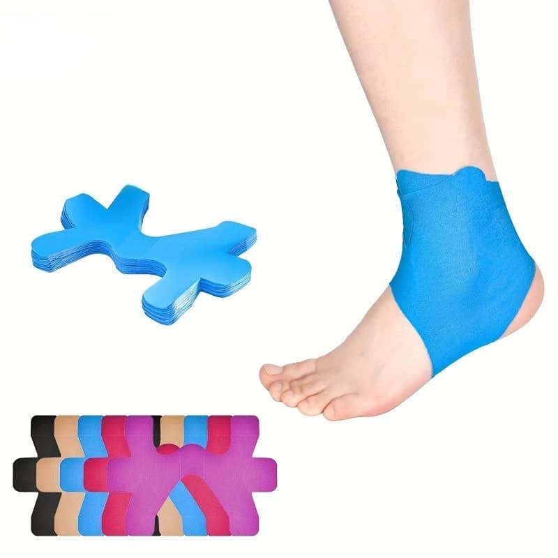 Cinturino regolabile per il supporto della caviglia con cinturino elastico pretagliato e design traspirante, adatto per sport e fitness - realizzato in poliestere